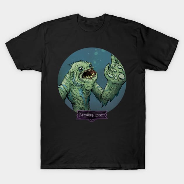 NecronomiCards - Dagon T-Shirt by andyhuntdesigns